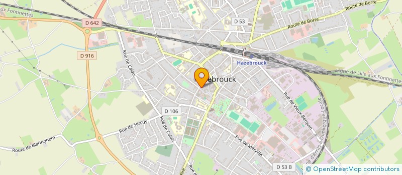 localisation de l'entreprise BLALEE  HAZEBROUCK