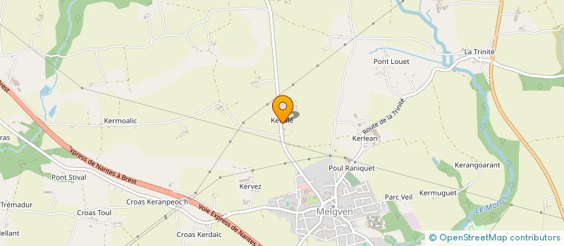 localisation de l'entreprise BLAMALOU  MELGVEN