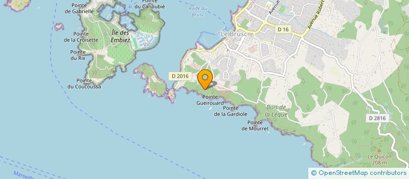 localisation de l'entreprise BLAMAR à SIX-FOURS-LES-PLAGES