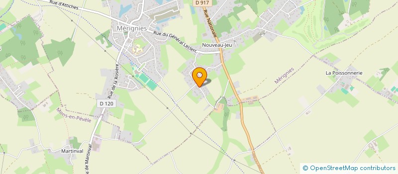 localisation de l'entreprise BLAMM INVEST  MERIGNIES