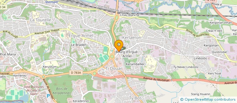 localisation de l'entreprise BLAMMA à QUIMPER