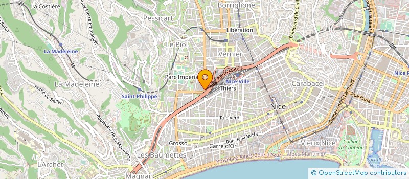 localisation de l'entreprise BLAMPAIN PHARMACIE DU PALLADIUM à NICE