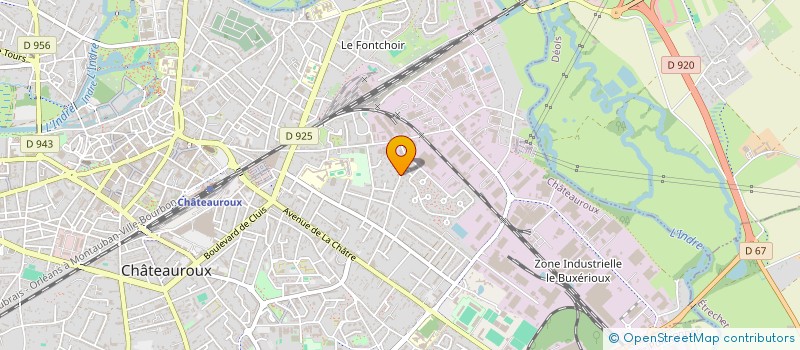 localisation de l'entreprise BLANBERRY à CHATEAUROUX