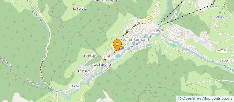 localisation de l'entreprise BLANC à LE GRAND-BORNAND
