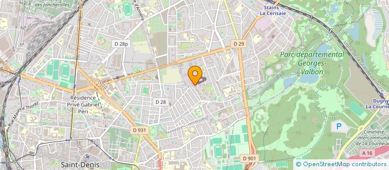 localisation de l'entreprise BLANC à STAINS