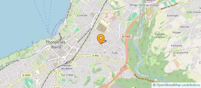 localisation de l'entreprise BLANC à THONON-LES-BAINS