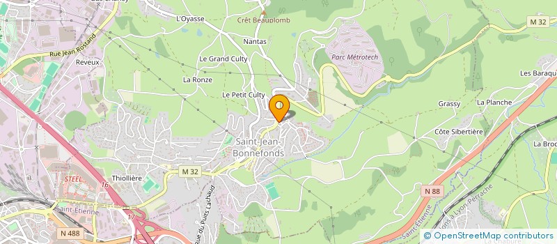 localisation de l'entreprise BLANC  SAINT-JEAN-BONNEFONDS