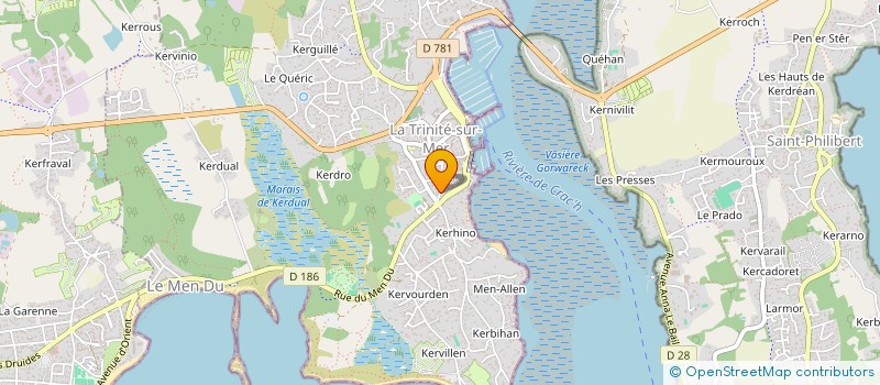 localisation de l'entreprise BLANC AZUR  LA TRINITE-SUR-MER