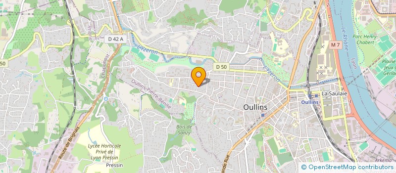 localisation de l'entreprise BLANC BASILIC  OULLINS-PIERRE-BENITE