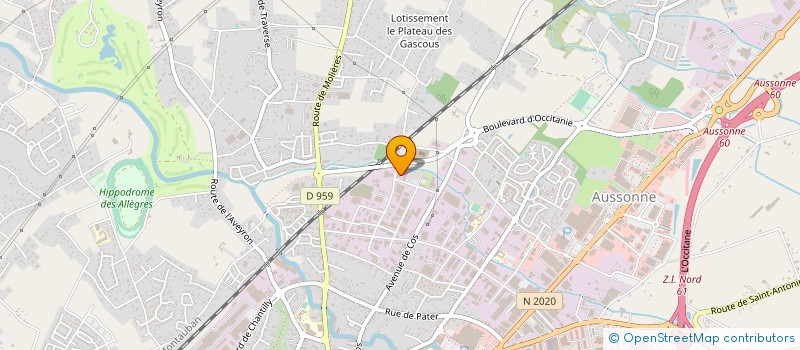 localisation de l'entreprise BLANC BATIMENT  MONTAUBAN