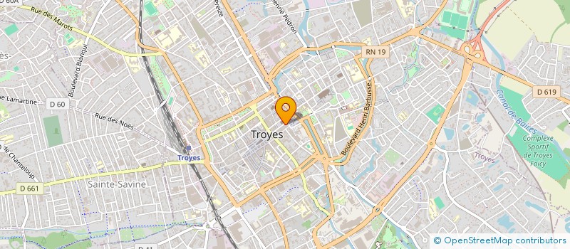 localisation de l'entreprise BLANC BEIGE  TROYES