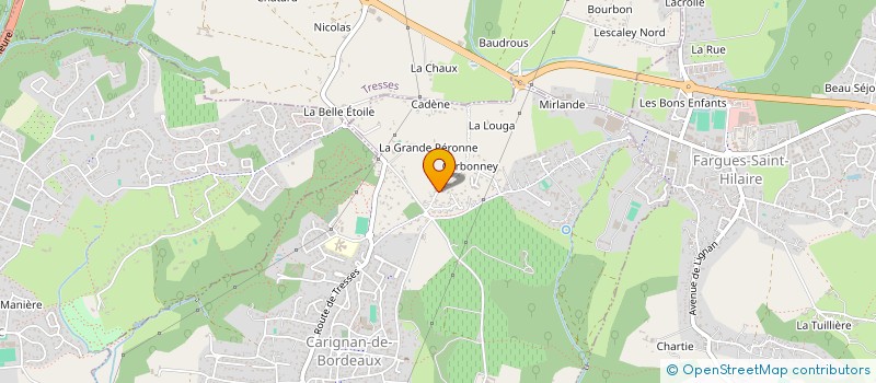 localisation de l'entreprise BLANC BEL AIR  CARIGNAN-DE-BORDEAUX