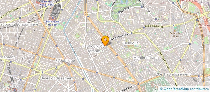 localisation de l'entreprise BLANC BLEU à PARIS