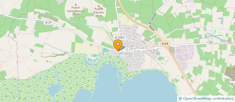 localisation de l'entreprise BLANC & BRUN  VENDRES