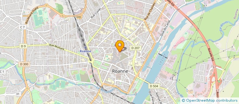 localisation de l'entreprise BLANC BRUN CONNECTION à ROANNE