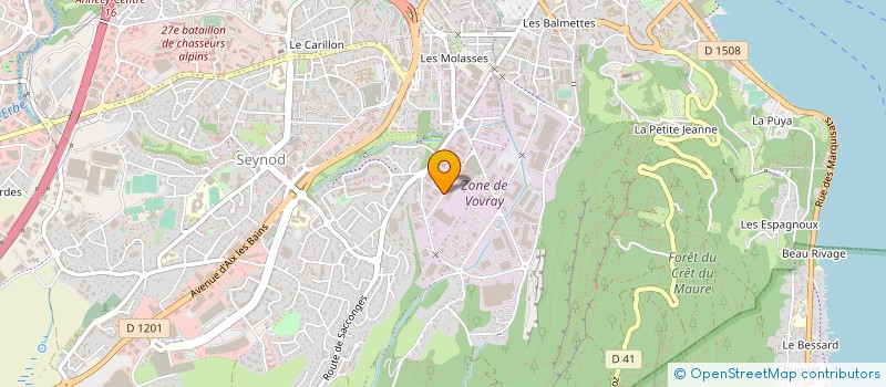 localisation de l'entreprise BLANC CASH à ANNECY