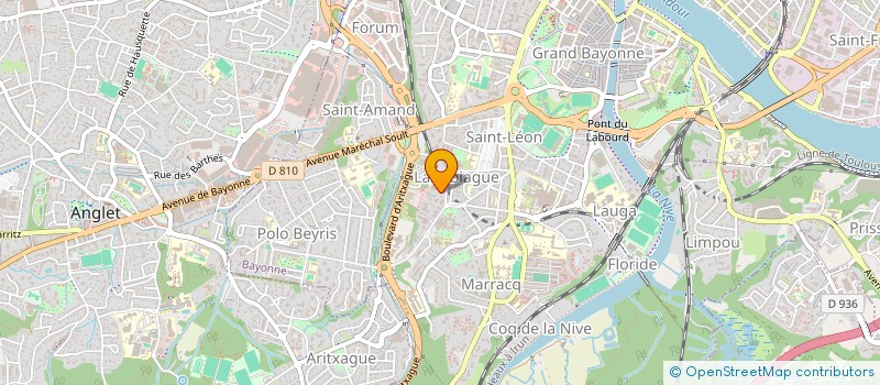 localisation de l'entreprise BLANC COMME LA COULEUR  BAYONNE