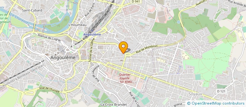 localisation de l'entreprise BLANC D'ARGENT à ANGOULEME