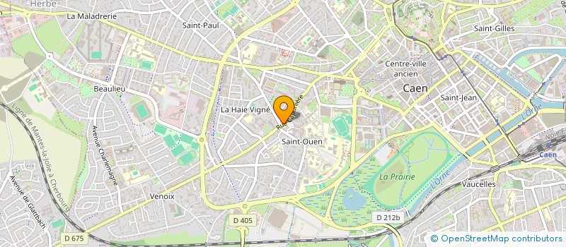 localisation de l'entreprise BLANC D'ARGENT à CAEN