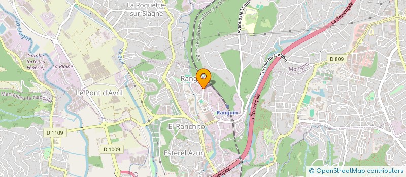 localisation de l'entreprise BLANC D'AZUR  MANDELIEU-LA-NAPOULE