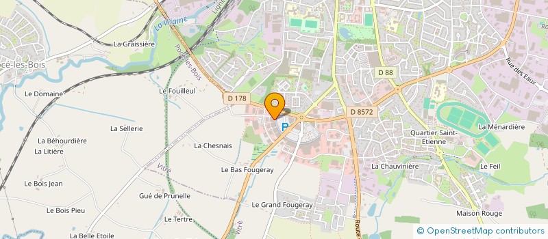localisation de l'entreprise BLANC DE BLANCS  VITRE
