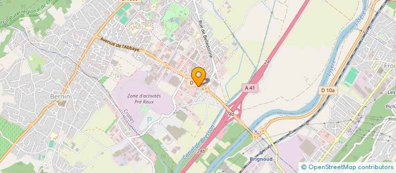 localisation de l'entreprise BLANC DESIR à CROLLES
