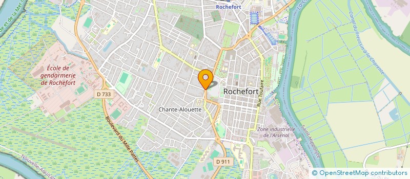 localisation de l'entreprise BLANC'DINE à ROCHEFORT