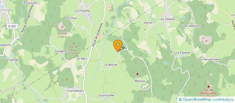 localisation de l'entreprise BLANC ELEC  YSSINGEAUX