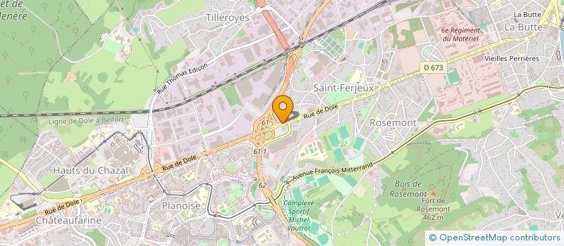 localisation de l'entreprise BLANC ET FILS à BESANCON