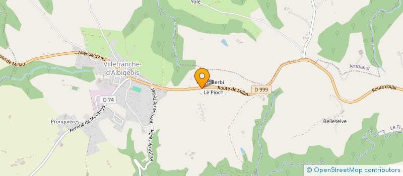 localisation de l'entreprise BLANC ET FILS à BELLEGARDE-MARSAL