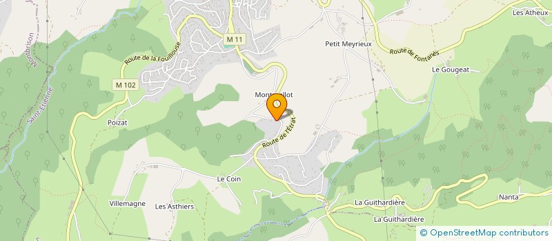 localisation de l'entreprise BLANC ET FILS à SAINT-HEAND