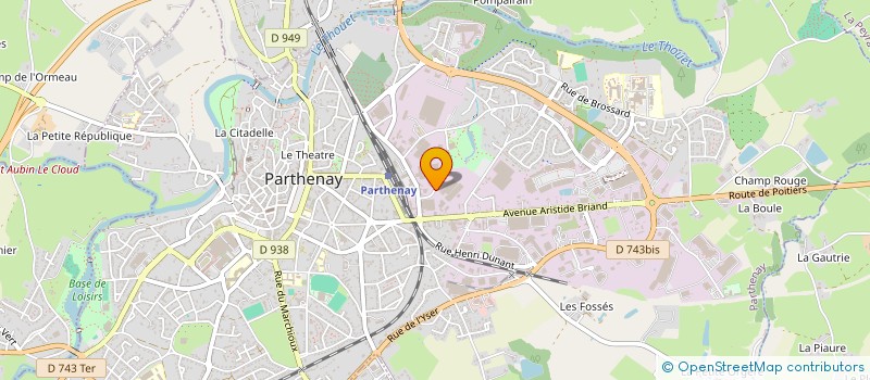 localisation de l'entreprise BLANC F J à PARTHENAY