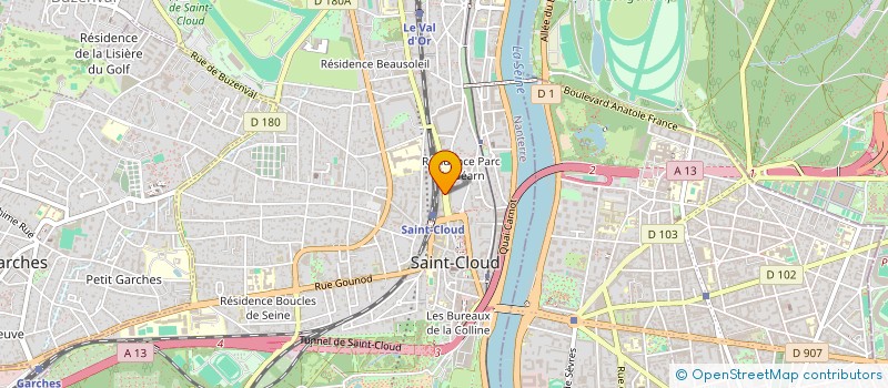 localisation de l'entreprise BLANC FINANCIERE GESTION INVESTISSEMENT à SAINT-CLOUD