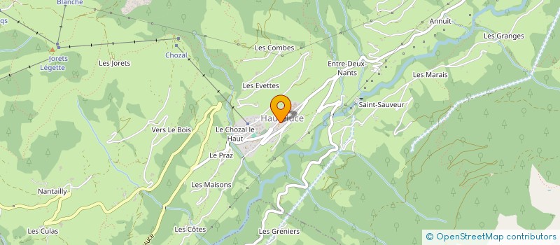 localisation de l'entreprise BLANC FRERES SNC  HAUTELUCE