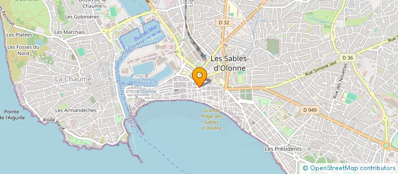 localisation de l'entreprise BLANC.INCORPORATION à LES SABLES D'OLONNE