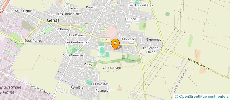 localisation de l'entreprise BLANC INDIGO  GENAS