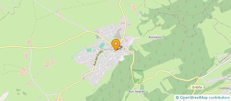 localisation de l'entreprise BLANC JEAN CHARLES ET DETRIE CHRISTINE  DAMPRICHARD