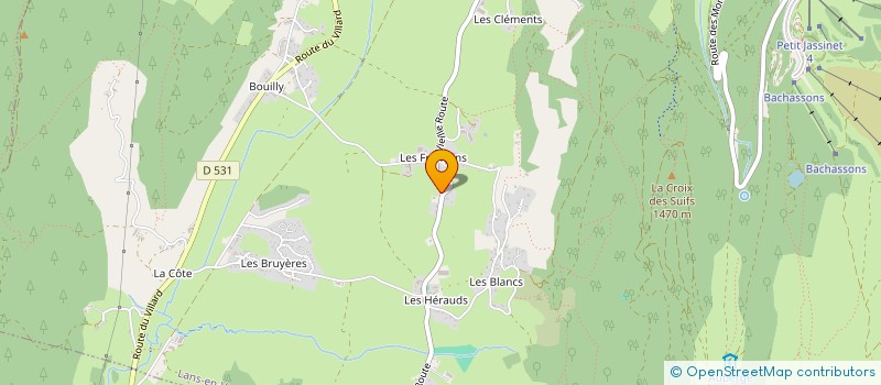 localisation de l'entreprise BLANC-LOUVRY  LANS-EN-VERCORS