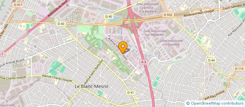 localisation de l'entreprise BLANC MESNIL SPORT à LE BLANC-MESNIL