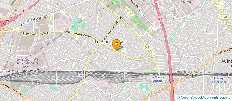 localisation de l'entreprise BLANC MESNIL SPORT HALTEROPHILIE MUSCULATION à LE BLANC-MESNIL