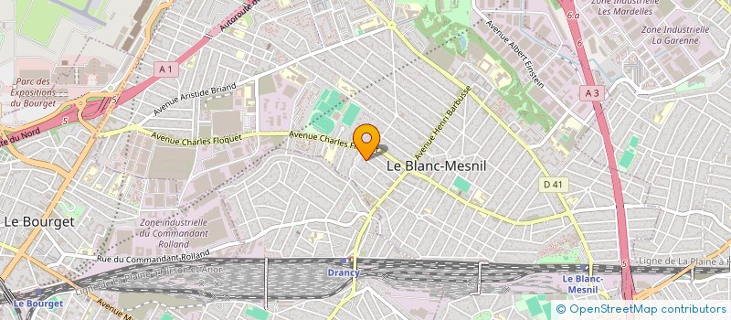 localisation de l'entreprise BLANC-MESNIL SPORT JUDO à LE BLANC-MESNIL