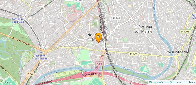 localisation de l'entreprise BLANC MIROIR  NOGENT SUR MARNE