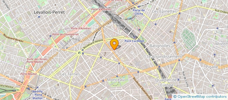 localisation de l'entreprise BLANC MONCEAU  PARIS