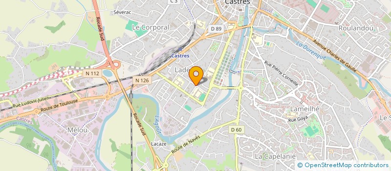 localisation de l'entreprise BLANC MOUTON  CASTRES