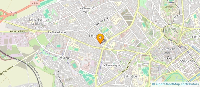 localisation de l'entreprise BLANC NACARAT à CAEN