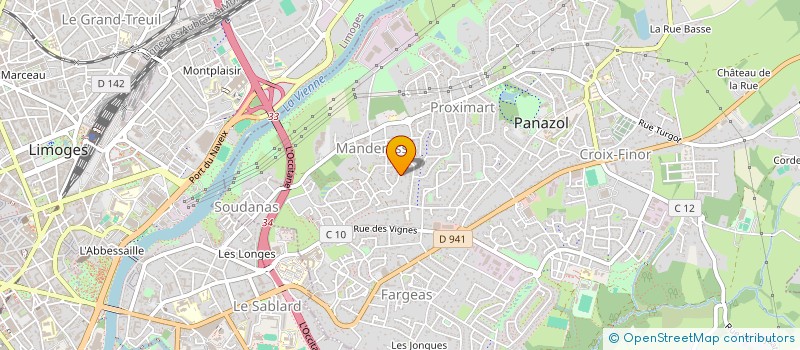 localisation de l'entreprise BLANC QUETE  PANAZOL
