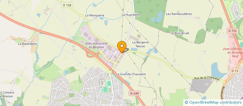 localisation de l'entreprise BLANC ROUGE  LA SEGUINIERE