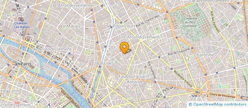 localisation de l'entreprise BLANCA  PARIS