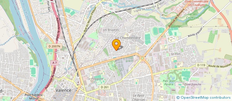 localisation de l'entreprise BLANCHARD à VALENCE