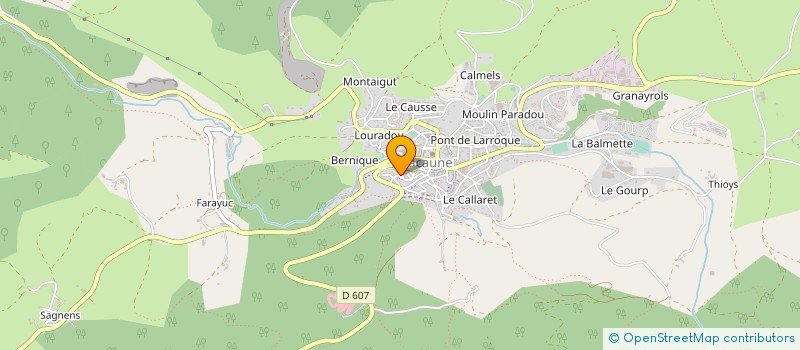 localisation de l'entreprise BLANCHARD à LACAUNE